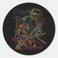 Saxophoniste Jazz Musicien Idée Saxophone Music Pl