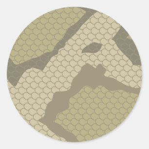Sticker Rond Scales de serpents toxiques