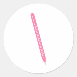 Sticker Rond scalpel chirurgical rose