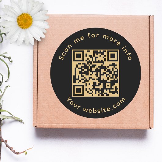 Sticker Rond Scannez-moi pour plus d'informations avec le code 
