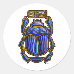 Sticker Rond Scarab égyptien antique