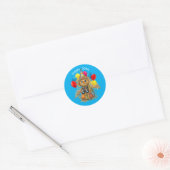 Sticker Rond Scarecrow Birdwatcher 30th Birthday Design  (Enveloppe)