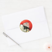 Sticker Rond Scarlet Macaw (Enveloppe)