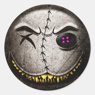 Sticker Rond Scarmoji Vintage