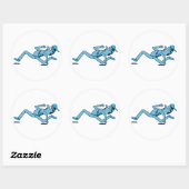 Sticker Rond Scarper. (Feuille)