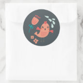 Sticker Rond Sceau à coller pour animaux de bois (Sac)