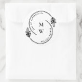 Sticker Rond Sceau artiste de l'authenticité Monogramme (Sac)