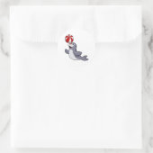 Sticker Rond Sceau avec water polo (Sac)