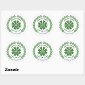 Sticker Rond Sceau comorien, Comores (Feuille)
