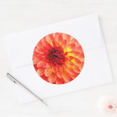 Sticker Rond Sceau 'Dahlia' (Enveloppe)