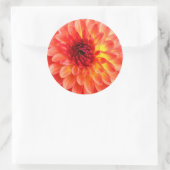 Sticker Rond Sceau 'Dahlia' (Sac)