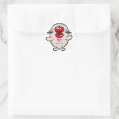 Sticker Rond sceau de baiser (Sac)