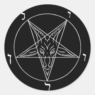 Sticker Rond Sceau de Baphomet