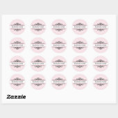 Sticker Rond SCEAU DE BÂTIMENT :: divine 3 (Feuille)