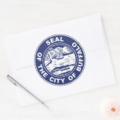 Sticker Rond Sceau de bison (Enveloppe)