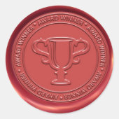 Sticker Rond Sceau de cire (Devant)