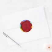 Sticker Rond sceau de cire - REIKI | couleurs chakren (Enveloppe)