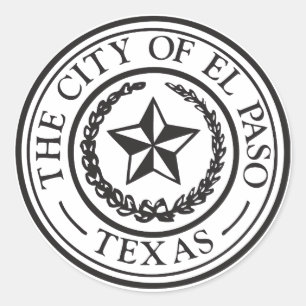 Sticker Rond Sceau de El Paso