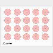 Sticker Rond Sceau de Faire-part de mariage Mod Tulip (Feuille)