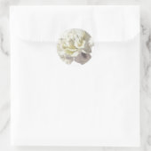 Sticker Rond Sceau de Faire-part de mariage White Peony (Sac)