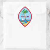 Sticker Rond Sceau de Guam (Sac)