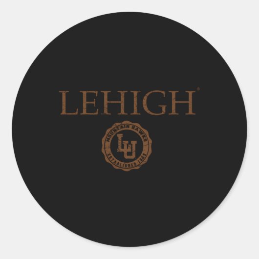 Sticker Rond Sceau de Hawks de Lehigh Mountain (Devant)