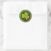 Sticker Rond Sceau de la Saint Patrick (Sac)