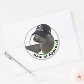 Sticker Rond Sceau de l'autocollant d'homologation (Enveloppe)