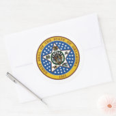 Sticker Rond Sceau de l'Oklahoma, Sceau de l'Oklahoma (Enveloppe)