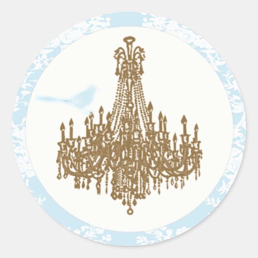 Sticker Rond Sceau de lustre (Devant)
