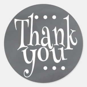 Sticker Rond Sceau de Merci de tableau de bord rustique