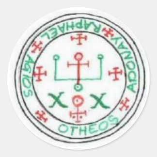 Sticker Rond Sceau de Raphael