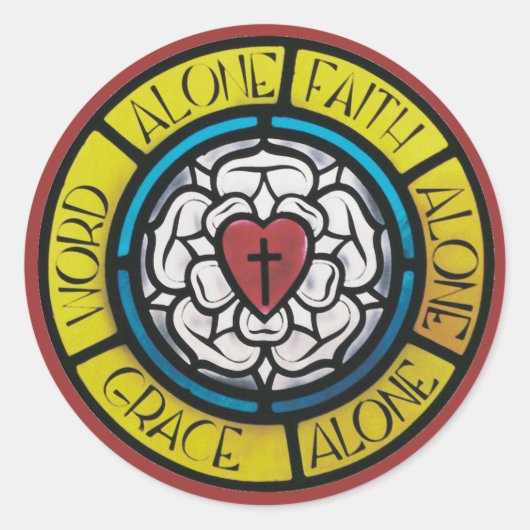 Sticker Rond Sceau de verre Luther (Devant)