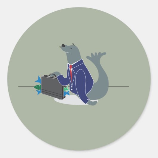 Sticker Rond Sceau d'entreprise (Devant)