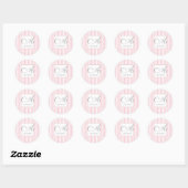 Sticker Rond Sceau d'enveloppe (Feuille)
