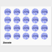 Sticker Rond Sceau d'enveloppe 2015 par Janz (Feuille)