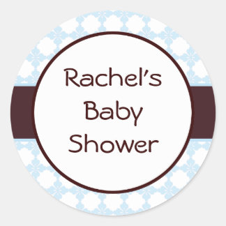 Sticker Rond Sceau d'enveloppe baby shower