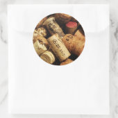 Sticker Rond Sceau d'enveloppe 'Corks' (Sac)