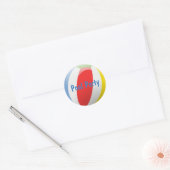 Sticker Rond Sceau d'enveloppe de Beach Ball Party (Enveloppe)