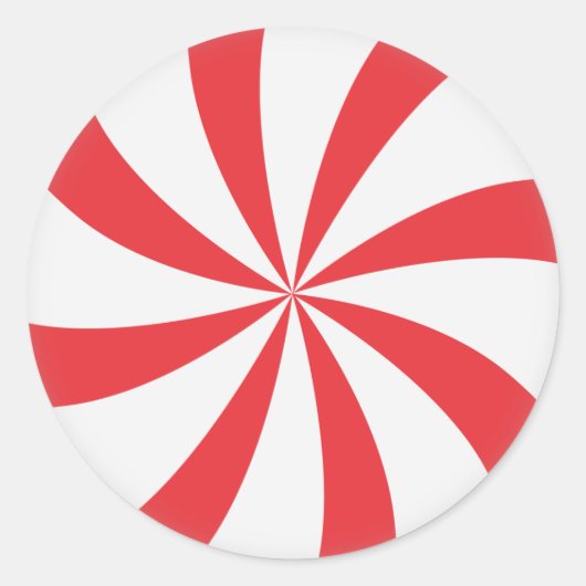 Sticker Rond Sceau d'enveloppe de bonbons (Devant)