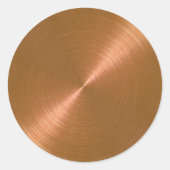 Sticker Rond Sceau d'enveloppe de cuivre (Devant)