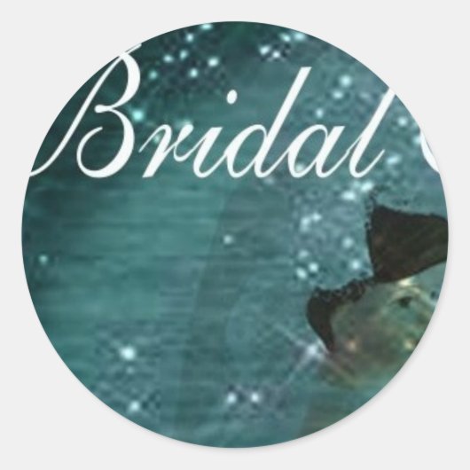 Sticker Rond Sceau d'enveloppe de Fête des mariées (Devant)