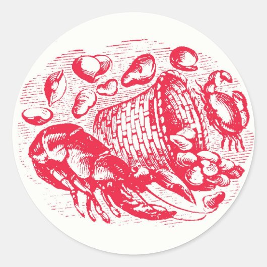 Sticker Rond Sceau d'enveloppe de la pile (Devant)