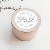 Sticker Rond Sceau d'enveloppe de l'adresse de retour neutre