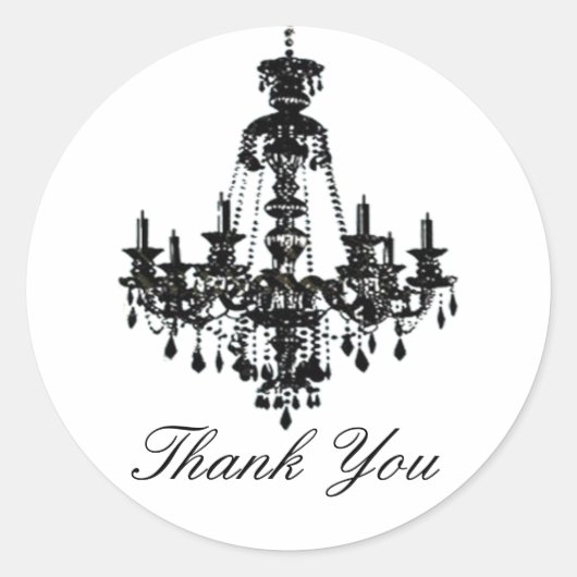 Sticker Rond Sceau d'enveloppe de lustre (Devant)