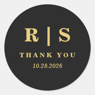 Sticker Rond Sceau d'enveloppe de mariage de luxe