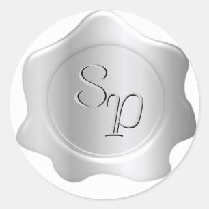 Sticker Rond Sceau d'enveloppe d'eau