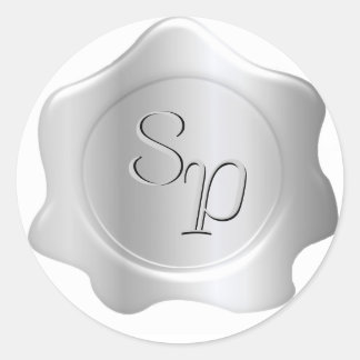 Sticker Rond Sceau d'enveloppe d'eau