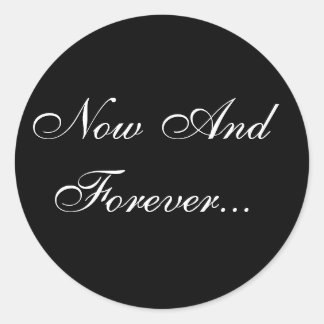 Sticker Rond Sceau d'enveloppe des voeux de mariage