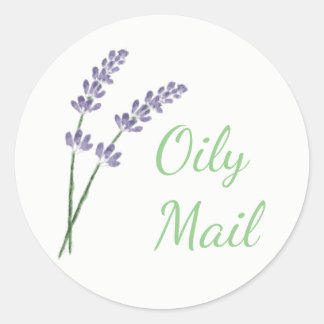 Sticker Rond Sceau d'enveloppe d'huile essentielle
